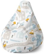 Pear babzsák közlekedési útvonalak - gyerek, színes