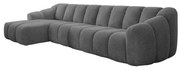 Szürke sarokkanapé (bal oldali-heverő résszel) Shell – Miuform