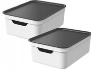 Rotho Jive 2 db-os tárolódoboz szett 10 l-es fedéllel