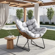 Pihenőfotel Szürke Színben. FIN