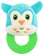 Baby Mix Bagoly gyerek plüss csörgő rágókával