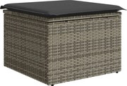 vidaXL szürke polyrattan kerti szék párnával 55 x 55 x 37 cm