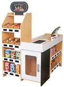 Játék fa szupermarket kiegészítőkkel