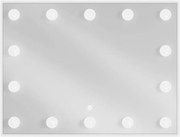 Mexen Dona LED világítású fürdőszobai tükör 80 x 60 cm, LED 6000K, páramentes - 9818-080-060-611-00