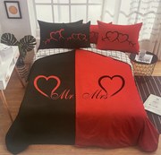 6 db Polycotton Mr Red ágyneműhuzat 200x140cm+90x70cm TiaHome