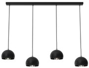 Csillár zsinóron COOL 4xE27/60W/230V fekete