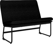vidaXL fekete szövetpad 100 x 75 x 76 cm