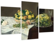 Kép - Edouard Manet, Still Life with Melon and Peaches, reprodukciók (90x60 cm)