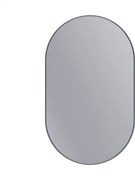 Erga Oval, ovális tükör 60x100cm, fekete keret, ERG-V01-OVAL-6010-BK
