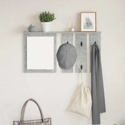 Fali Kabáthorog polcokkal Beton szürke 85 x 10 x 45 cm Faanyag