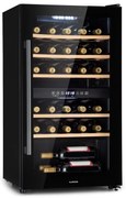 Klarstein Barossa 29 Duo, borhűtő, 80 liter, 29 palack, 2 zóna, gombos vezérlés
