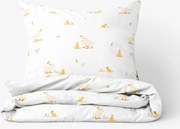 Goldea húsvéti pamut ágyneműhuzat - kacsák 140 x 200 és 70 x 90 cm