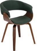 Szék zöld/dió színben. GARY 2