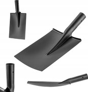 Egyenes Ásó Kerti Lapát Nyél Nélkül 20 cm Erős Acél