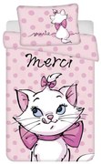 Disney Marie cica Merci gyerek, ovis ágyneműhuzat 100×135 cm, 40×60 cm