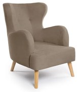 Bézs füles fotel Noemye – Bonami Selection