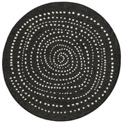 Bali fekete kültéri szőnyeg, ø 140 cm - NORTHRUGS