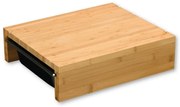 Kesper 58355 Vágódeszka tárolóedényekkel,rozsdamentes acél, 35 x 29 x 9,5 cm