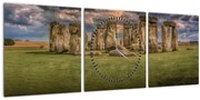 Stonehenge képe (órával) (90x30 cm)