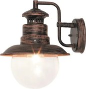 Kültéri fali lámpa e27 60w antik barna odessa