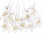 Karácsonyi Fények Fényfüggöny Led Díszítés 10X Rén Szarvas