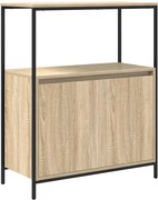 vidaXL tölgy színű fürdőszobaszekrény polcokkal 76,5x35x95 cm