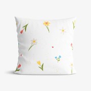 Goldea pamut párnahuzat - virágos kert 40 x 60 cm