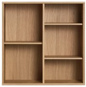 Natúr színű függő könyvespolc tölgyfa dekorral 70x70 cm Mistral – Hammel Furniture
