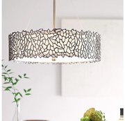 Kichler KL-SILVER-CORAL-P-A - Csillár rúdon SILVER CORAL 3xE27/100W/230V króm