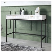 Kisasztal NOVA 77x104 cm fehér/fekete