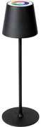 Platinet LED RGBW Dimmelhető kültér lámpa LED/4W/4000 mAh 3000/4000/5500K IP44 fekete PL0540
