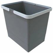 Fogantyús szemetes 15 l, szürke