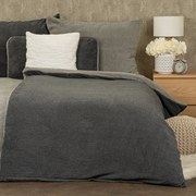 4Home Teddy gyapjú hatású ágyneműhuzat, szürke, 140 x 200 cm, 70 x 90 cm