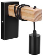 Aigostar - Fali lámpa 1xE27/60W/230V barna/fekete