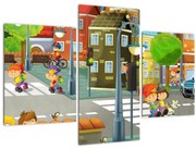 Kép - gyermek város (90x60 cm)