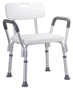 Zsámoly 56x66 cm ezüst/fehér