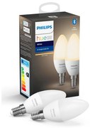 Philips KÉSZLET 2x LED Dimmelhető izzó Philips Hue WHITE E14/5,5W/230V 2700K P3085