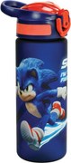 Sonic a sündisznó Totally Faster műanyag matt szívószálas kulacs 600 ml