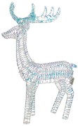 Karácsonyi állólámpa szivárványos szarvas 60 cm LED-del - Niji