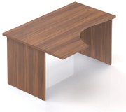 Visio ergonomikus asztal 140 x 100 cm, bal, dió