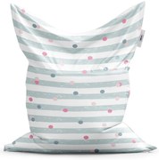 Classic babzsák pöttyök és csíkok - gyerek, színes