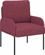 vidaXL Kanapék párnával 55cm Bordó Furnér