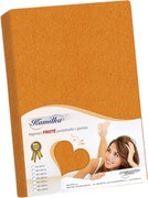 Kamilla frottír lepedő, narancssárga, 160 x 200 cm