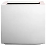 Szögletes önöntöző virágcserép STEEL PLUS, több változat - Hobby Flower méretek: 75 x 75 x 40, szín: fehér