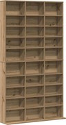 vidaXL CD szekrény polcokkal Artisan tölgy 101 x 23 x 177,5 cm Faanyag