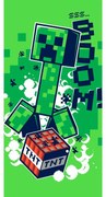 Minecraft Boom fürdőlepedő, 70 x 140 cm