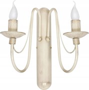 Provence dupla bézs fali lámpa klasszikus hálószobába Aldex