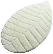 Krémszínű fürdőszobai kilépő 60x100 cm Jungle Leaf – Foutastic
