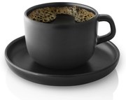 Nordic Kitchen csésze, csészealjjal, 0,2l, fekete - Eva Solo