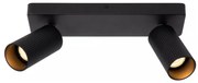 Lucide 09939/02/30 - CLUBS mennyezeti spotlámpa 2xGU10/40W/230V fekete